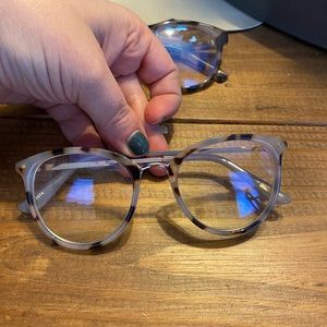 TWO pairs of jcrew blue light glasses.